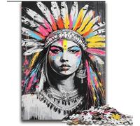 2000 Piece Jigsaw Puzzles for Adults Gifts Indian Princess Graffiti for Age 14+ Challenging To Complete But Fun And Humorous Great Gifts And Toys 70x100cm