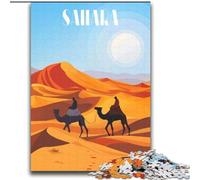 2000 Piece Jigsaw Puzzles for Adults Gifts Journey Through Sahara, Suitable for People Aged 14 And Above Challenging To Complete But Fun And Humorous Great Gift 70x100cm