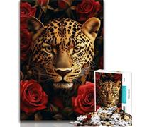 2000 Piece Jigsaw Puzzles for Adults Gifts Leopard Rose,Decompressing Intellectual Educational Toy Birthday Present,Gifts 70x100cm