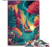 2000 Piece Jigsaw Puzzles for Adults Gifts Psychedelic Boat Learning Educational Toys Family Games Gifts for Friends And Family 70x100cm