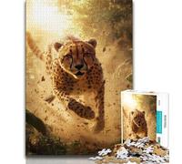 2000 Piece Jigsaw Puzzles for Adults Gifts Running Leopard,Learning Educational Toys Family Games Suitable for Desktop Decoration 70x100cm