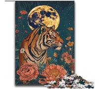 2000 Piece Jigsaw Puzzles for Adults Gifts Tiger Under The Moon Decompressing Intellectual Educational Toy Suitable for Couples for And Age 14 70x100cm