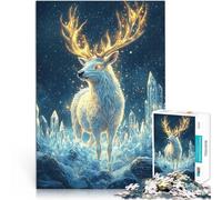 2000 Piece Jigsaw Puzzles for Adults Golden Magical Stag Lernspiele Heimdekoration Geburtstagsgeschenk, Geschenke, Wandkunst70x100cm