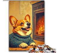 2000 Piece Jigsaw Puzzles for Adults Happy Corgi Challenging Family Activity Games DIY Toy for Home Wall Decor Gifts 70x100cm