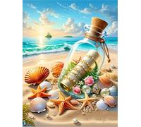 2000 Piece Jigsaw Puzzles for Adults, Impossible Hard Difficult Challenging jigsaw puzzle 2000 pieces adult Puzzles Classic Educational Games 100x70cm,Beach Drift Bottle
