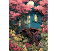 2000 piece Jigsaw Puzzles for Adults Impossible Hard Difficult Challenging Puzzle, jigsaws 2000 pieces for adults Fun Activity & Present for The Whole Family, Theme:Moon Plant House