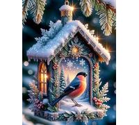 2000 piece Jigsaw Puzzles for Adults Impossible Hard Difficult Challenging Puzzle, jigsaws 2000 pieces for adults Fun Activity & Present for The Whole Family, Theme:Christmas Birdhouse