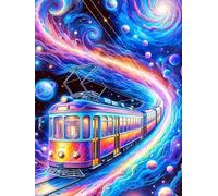 2000 piece Jigsaw Puzzles for Adults Impossible Hard Difficult Challenging Puzzle, jigsaws 2000 pieces for adults Fun Activity & Present for The Whole Family, Theme:Magic Train