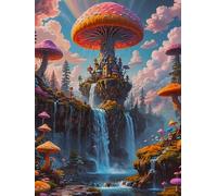 2000 piece Jigsaw Puzzles for Adults Impossible Hard Difficult Challenging Puzzle, jigsaws 2000 pieces for adults Fun Activity & Present for The Whole Family, Theme:Mushroom Jungle