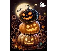 2000 piece Jigsaw Puzzles for Adults Impossible Hard Difficult Challenging Puzzle, jigsaws 2000 pieces for adults Fun Activity & Present for The Whole Family, Theme:Halloween Pumpkin