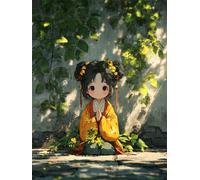 2000 piece Jigsaw Puzzles for Adults Impossible Hard Difficult Challenging Puzzle, jigsaws 2000 pieces for adults Fun Activity & Present for The Whole Family, Theme:Vine Girl