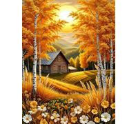 2000 piece Jigsaw Puzzles for Adults Impossible Hard Difficult Challenging Puzzle, jigsaws 2000 pieces for adults Fun Activity & Present for The Whole Family, Theme:Golden Autumn Hillside