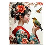 2000 piece Jigsaw Puzzles for Adults Impossible Hard Difficult Challenging Puzzle, jigsaws 2000 pieces for adults Fun Activity & Present for The Whole Family, Theme:Kimono Girl