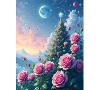 2000 piece Jigsaw Puzzles for Adults Impossible Hard Difficult Challenging Puzzle, jigsaws 2000 pieces for adults Fun Activity & Present for The Whole Family, Theme:Rose Tree Mountain