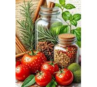 2000 piece Jigsaw Puzzles for Adults Impossible Hard Difficult Challenging Puzzle, jigsaws 2000 pieces for adults Fun Activity & Present for The Whole Family, Theme:Tomato Spice