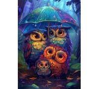 2000 piece Jigsaw Puzzles for Adults Impossible Hard Difficult Challenging Puzzle, jigsaws 2000 pieces for adults Fun Activity & Present for The Whole Family, Theme:Rain Owl
