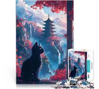 2000 Piece Jigsaw Puzzles for Adults Japan Cat Scenery pädagogische Herausforderung Geeignet für die Schreibtischdekoration70x100cm