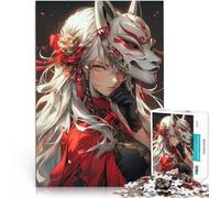 2000 Piece Jigsaw Puzzles for Adults Jigsaw Cute Maiden Samurai Girl Lernspielzeug mit passendem Poster und Quizblatt70x100cm