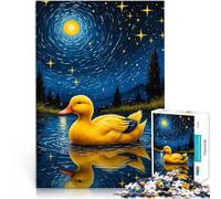 2000 Piece Jigsaw Puzzles for Adults Jigsaw Duck Starry Night Made of cardboard for ages 14 and over Educational toy game challenge Great gifts and toys 。size:70x100cm/27.5x39.3inch