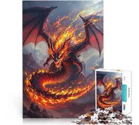 2000 Piece Jigsaw Puzzles for Adults Jigsaw “Fiery Dragon Oil Painting” Made of cardboard，for age 14 years and over Intellectual Game It is ideal as a gift for the whole family。size：70x100cm