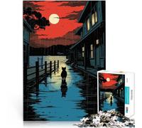2000 Piece Jigsaw Puzzles for Adults Jigsaw japan cat city Made of cardboard，for age 14 years and over DIY Educational Games Unique Home Decorations and Gifts。size：70x100cm/27.5x39.3inch