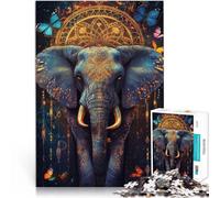 2000 Piece Jigsaw Puzzles for Adults Jigsaw Jungle Magic Elephant Quizspiel mit passendem Poster und Quizblatt70x100cm