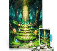 2000 Piece Jigsaw Puzzles for Adults Jigsaw Lost Monument in the Forest Quizspiel Geburtstagsgeschenk, Geschenke70x100cm