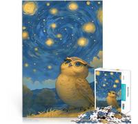 2000 Piece Jigsaw Puzzles for Adults Jigsaw Owl Under Starry night sky Familienspaß Die Liebe zwischen Paaren stärken70x100cm