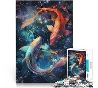 2000 Piece Jigsaw Puzzles for Adults Jigsaw Pisces Made of cardboard，Suitable for people aged 14 and above Parent-child interaction Challenging Game Gifts。size：70x100cm/27.5x39.3inch