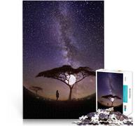 2000 Piece Jigsaw Puzzles for Adults Jigsaw Starry Sky Tree at Moon Made of cardboard，for and 14 years and over Intellectual game because it is ideal as a gift for the whole family。size：70x100cm