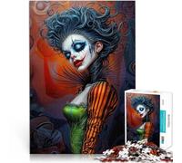 2000 Piece Jigsaw Puzzles for Adults Jigsaw The Dark Clown Queen Made of cardboard,Suitable for people aged 14 and above Family Fun Birthday gift, gifts, wall art。size:70x100cm/27.5x39.3inch