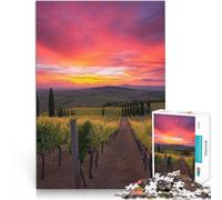 2000 Piece Jigsaw Puzzles for Adults Jigsaw Vineyard Sunset Brain Teaser 70x100cm deal as gifts for the whole family for 14+