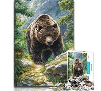 2000 Piece Jigsaw Puzzles for Adults Jungle Grizzly,Help The Brain Exercise Addictive Toys to Cultivate Patience Artists Collection,Fine Art 70x100cm