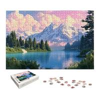 2000 Piece Jigsaw Puzzles for Adults, Lake Jigsaw Puzzles for Adults 2000, Landscape Jigsaws for Family Educational Games, Wooden Puzzle with Gift Box, Unique Gifts for Women, Home Wall Decor, -6682