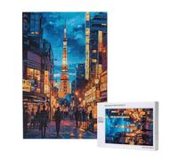 2000 Piece Jigsaw Puzzles for Adults Landscape Jigsaw Comes with Packaging Box and Reference Pictures,Fun Joyful Family Entertainment Games,Challenging Adult Puzzles Gift Home Decor Night View M-1778
