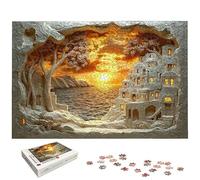 2000 Piece Jigsaw Puzzles for Adults, Landscape Jigsaw Puzzles for Adults 2000, Architecture Jigsaws for Family Educational Games, Wooden Puzzle with Gift Box, Gifts for Women, Home Wall Decor, -6958