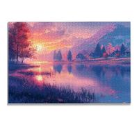 2000 Piece Jigsaw Puzzles for Adults, Landscape Jigsaw Puzzles for Adults, Wooden Puzzle with Gift Box, Lake Jigsaws for Family Educational Games, Unique Gifts for Women/Men, Home Wall Decor, -3011