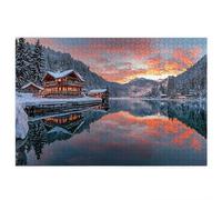 2000 Piece Jigsaw Puzzles for Adults, Landscape Puzzles for Adults, Gift for Women, Christmas, Family Wooden Puzzle Educational Games, Challenging Adult Jigsaws, Box Packaging, Winter Pattern X-85