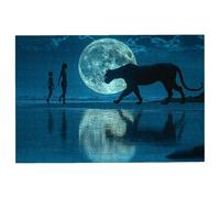 2000 Piece Jigsaw Puzzles for Adults, Leopard Jigsaw Puzzles for Adults 2000 Piece, Moon Puzzle Challenging Game for the Whole Families, Classic Wooden Jigsaws Suitable for Home Decor, Gifts -3129