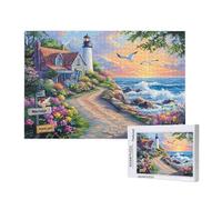 2000 Piece Jigsaw Puzzles for Adults,Lighthouse Jigsaw Puzzles for Adults, Wooden Puzzle with Gift Box,Ocean Jigsaws for Family Educational Games, Unique Gifts for Women/Men, Home Wall Decor,ML-887