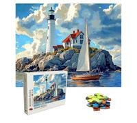 2000 Piece Jigsaw Puzzles for Adults Lighthouse - Wooden Puzzles for Adults - Ship Puzzle 39.2 X 27.8 Inch - Jigsaw Games for Adult - Extra Fun Challenges - Creativity Gifts for Men and Women 8p-65