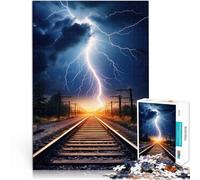 2000 Piece Jigsaw Puzzles for Adults Lightning City Skyline Hands-on-Spiel Verbessern Sie das Gedächtnis70x100cm