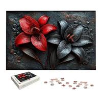 2000 Piece Jigsaw Puzzles for Adults, Lily Jigsaw Puzzles for Adults 2000, Flower Jigsaws for Family Educational Games, Wooden Puzzle with Gift Box, Unique Gifts for Women, Home Wall Decor, -6990