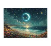 2000 Piece Jigsaw Puzzles for Adults, Moon Jigsaw Puzzles for Adults 2000 Piece, Beach Puzzle Challenging Game for the Whole Families, Classic Wooden Jigsaws Suitable for Home Decoration, Gifts -3723
