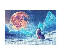2000 Piece Jigsaw Puzzles for Adults, Moon Jigsaw Puzzles for Adults 2000, Wolf Jigsaws Educational Game, Challenging Puzzle Games for The Whole, Wooden Puzzle for Home Decor, Gifts for Women -1453