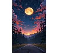 2000 Piece Jigsaw Puzzles for Adults Moon Jungle Highway Challenging Puzzle Educational Games Puzzle for Adults 2000 Pieces Family Game Great Gift Idea, 39.4 x 27.6 inch