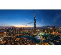 2000 Piece Jigsaw Puzzles for Adults, Night Lights in Dubai,Wooden Assemdecoration for the Home,Toy Game Explore Creativity and Problem Solving38*26cm