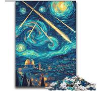 2000 Piece Jigsaw Puzzles for Adults Night Sky House Game Toys Every Piece Is Unique - Challenging Family Fun Game 70x100cm