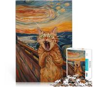 2000 Piece Jigsaw Puzzles for Adults Orange Cat The Scream Spielspielzeug eignet sich ideal als Geschenk für die ganze Familie70x100cm