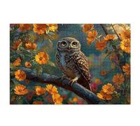 2000 Piece Jigsaw Puzzles for Adults, Owl Puzzles for Adults, Gift for Women, Men, Christmas, Family Wooden Puzzle Educational Games, Challenging Adult Jigsaws, Box Packaging, Flower Pattern, S-53